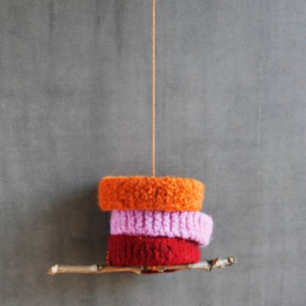 Colorful Knitting Hanger Handmade Gifts for Teachers from Students