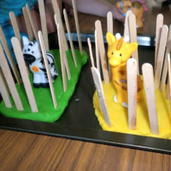 Cute Houses For Baby Animal With Popsicle Sticks
