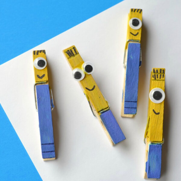 Clothespin Minion Ideas For Kids