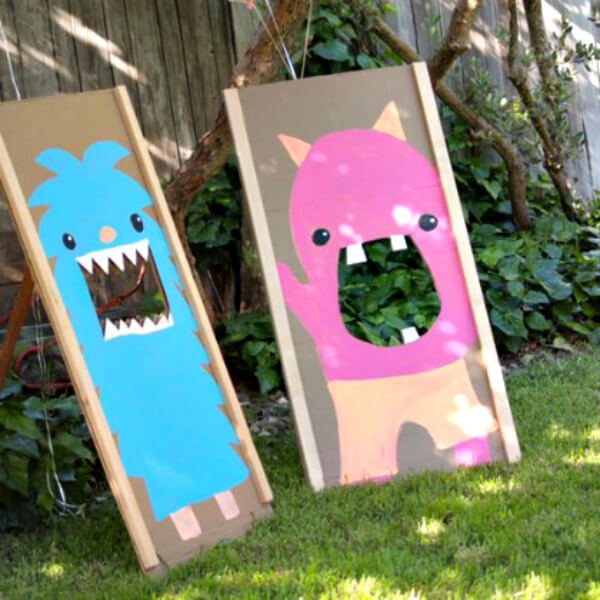 Big DIY Monster Boards in Backyard
