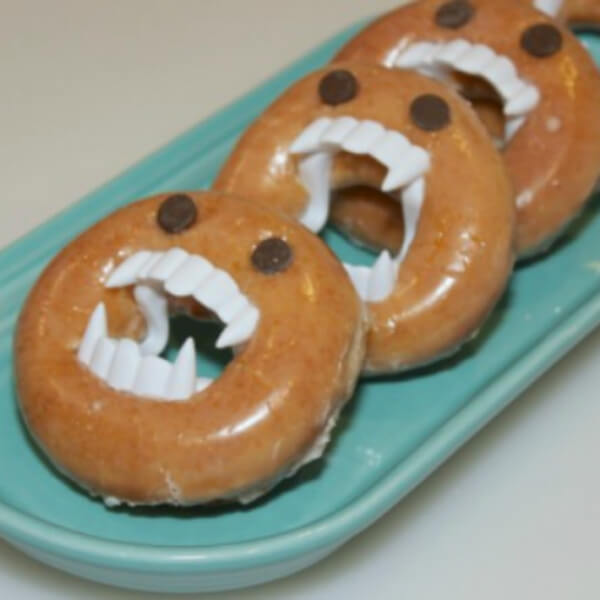 Sum Horrorful Monster Doughnut Snack Idea For Kids