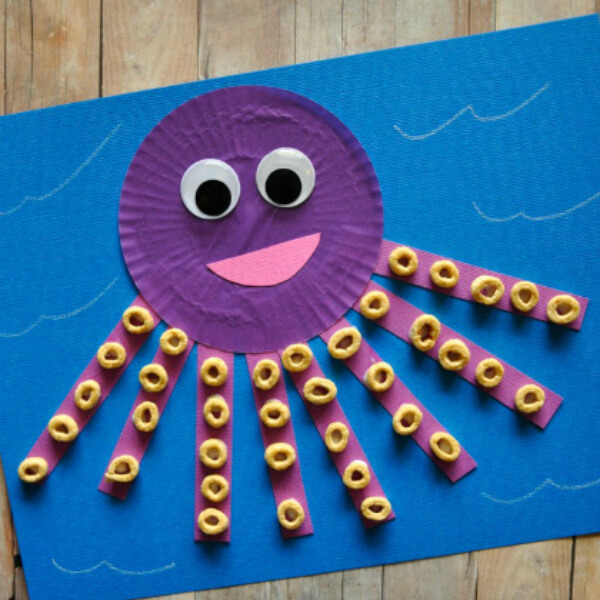 Tasty Tentacles Cereal Crafts For Toddlers