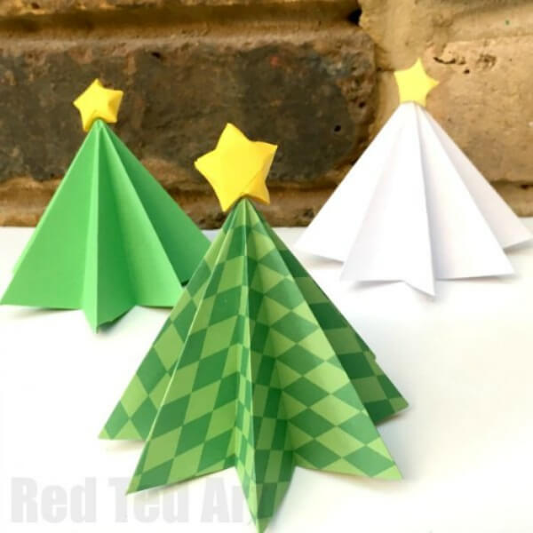 Christmas Tree Crafts For Kids Easy Paper Christmas Tree Craft