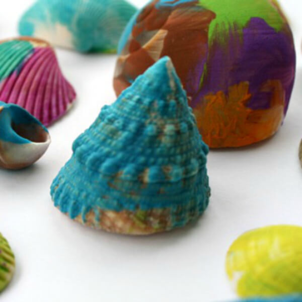 Seashell Painting Art Easy Seashell Craft Ideas