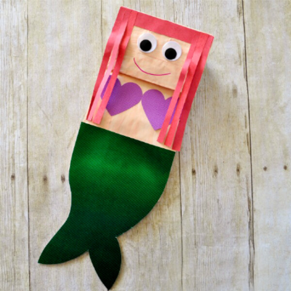 Paper Bag Mermaid Craft