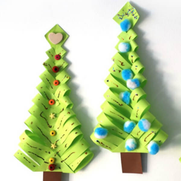 Paper Christmas Trees Craft
