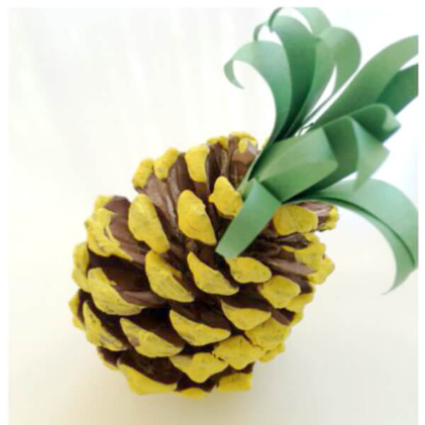 Pinecone pineapple craft