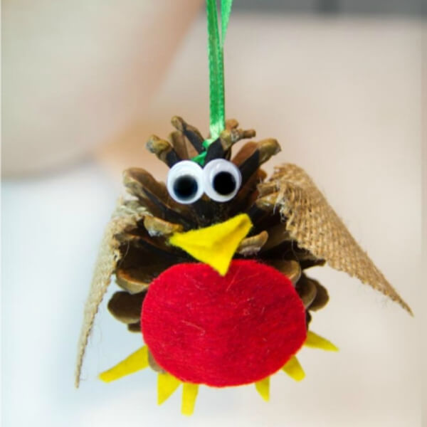 Cute Duck Toy with Pinecone
