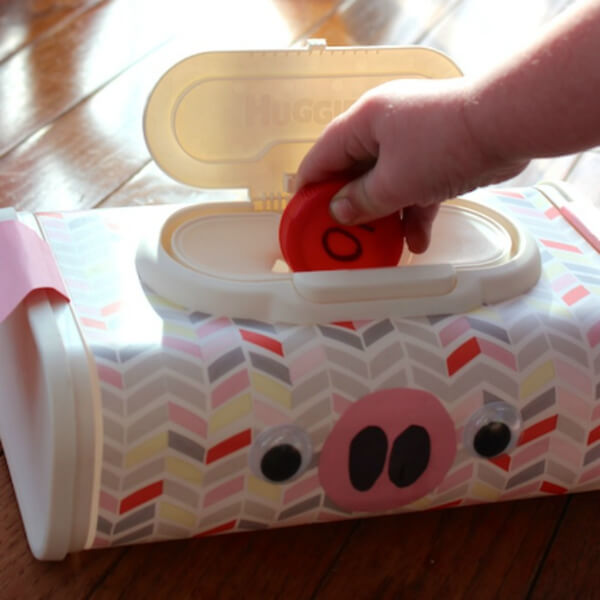 Piggy Bank and Counting Activity for toddlers