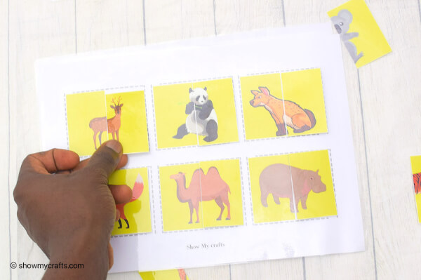 Match the Animal Shapes Game