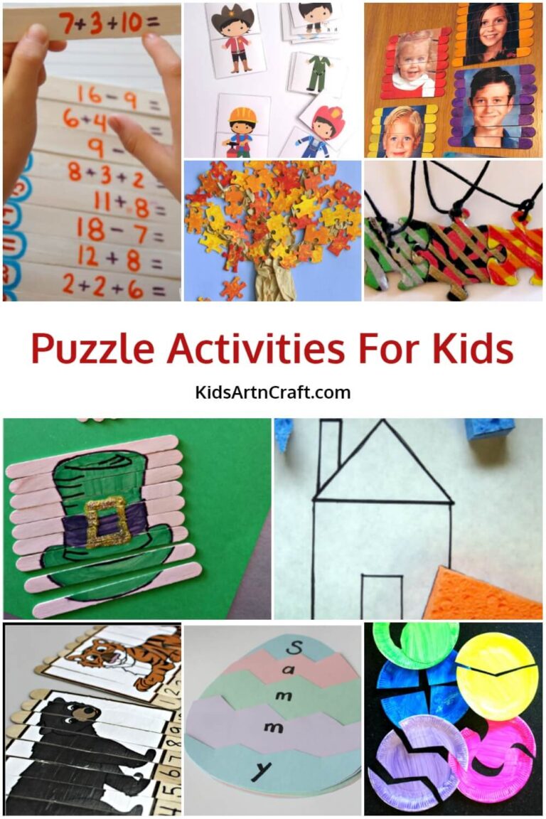 Puzzle Activities For Kids - Kids Art & Craft