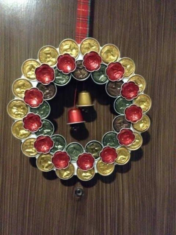 Recycled Christmas Wreath