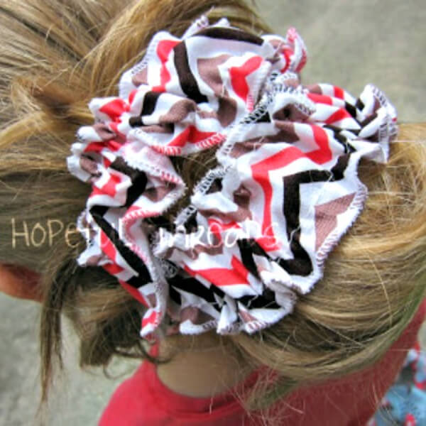 Hair Bow Crafts For Valentine’s Day Easy Ruffle Hair Wrap Accessories