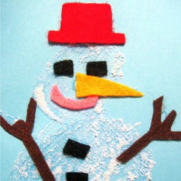 Simple & Fun Salty Snowman Craft For Kindergartners
