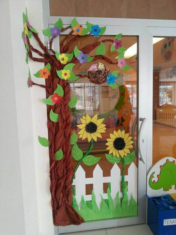 School Decoration Ideas Craft On Window
