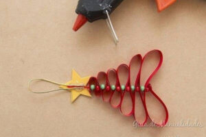 Scrap Ribbon Christmas Tree Craft Tutorial - Kids Art & Craft