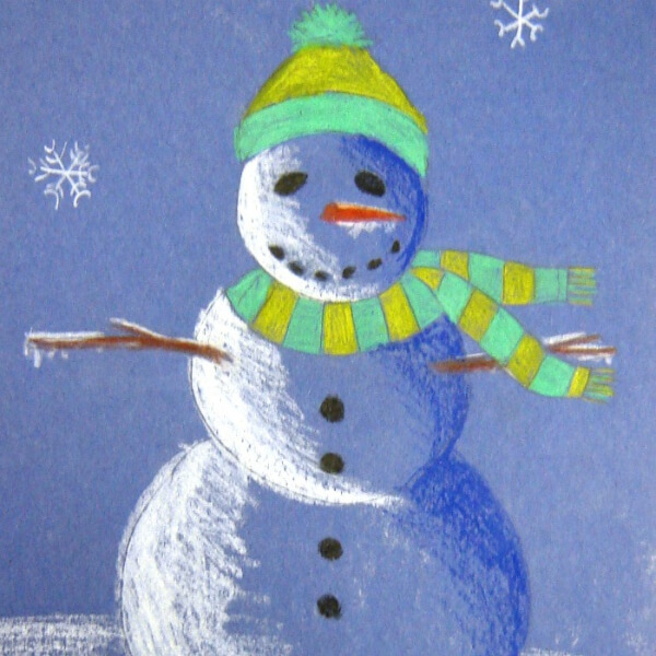 Cute Snowman, Easy Paint Craft Ideas
