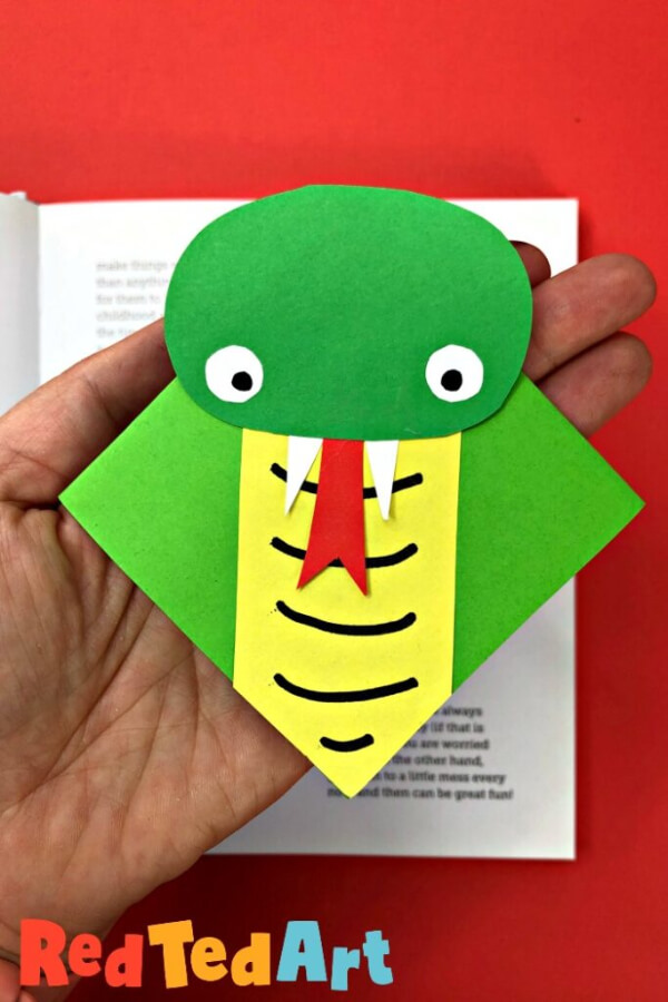 Creative Snake Corner Bookmark Crafts For Kids