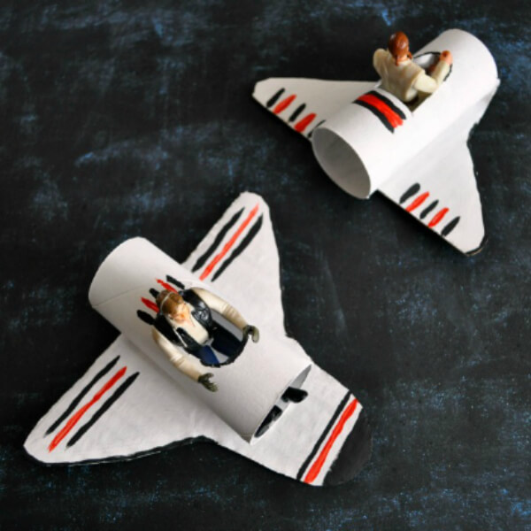 The Fleet Of Tissue Roll Planes - Crafting ideas for children with a passion for Star Wars 