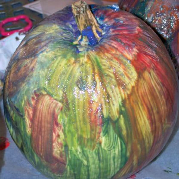 Colored Pumpkin Activity For Toddlers