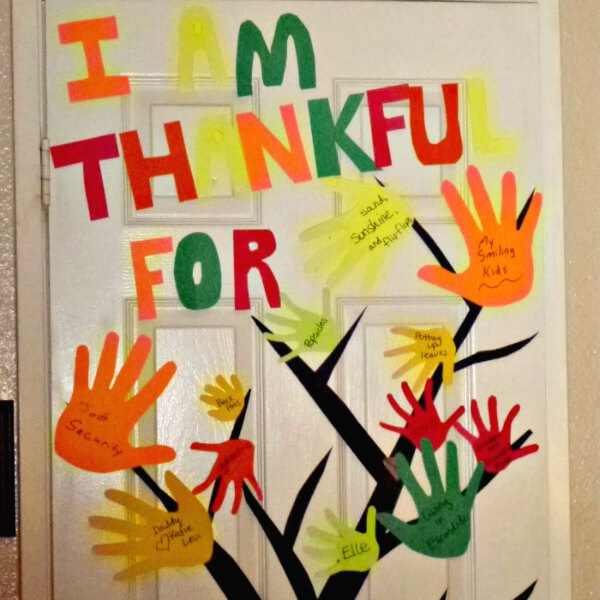 Cute Thankful Tree Craft With Paper 