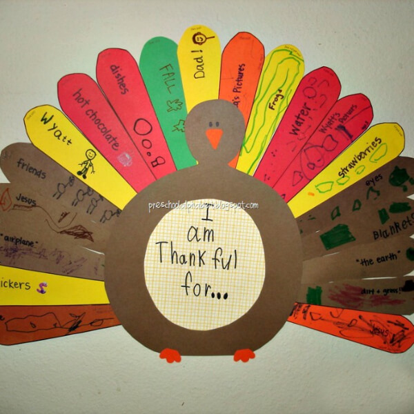 Simple Thankful Turkey Paper Craft - Seven Creative Strategies for Kids to Give Thanks on Thanksgiving