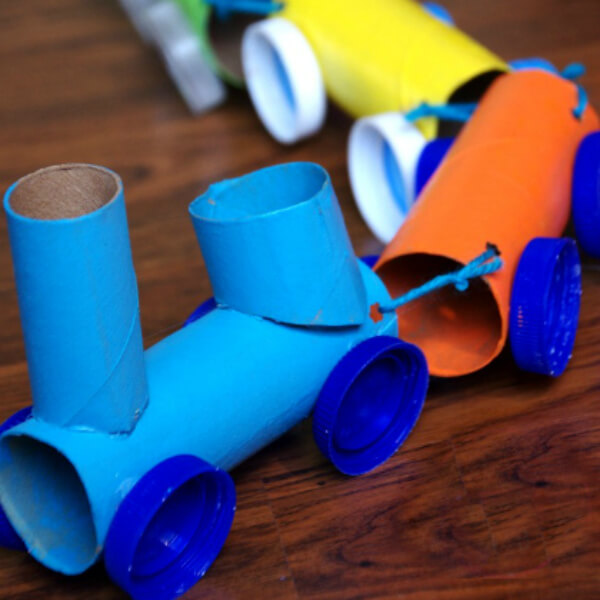 Train Party Games & Activities for Kids Cutest Toilet Paper Roll Train Craft
