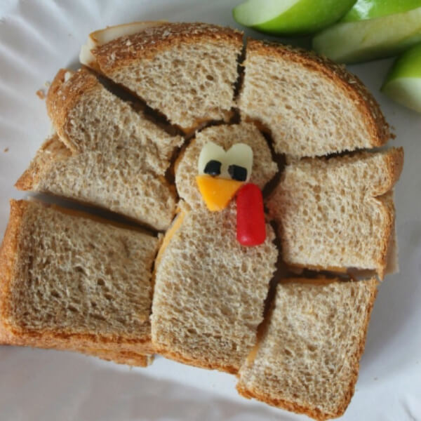 Let's Make A Kid's Lovely Turkey Sandwich : DIY Fall Snacks For Bigger Kids