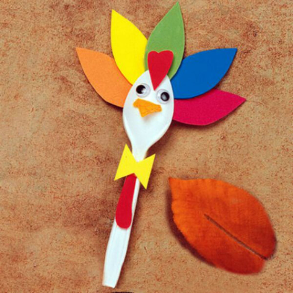 Thanksgiving Spoon Crafts For Kids - Crafting with spoons for the young ones.