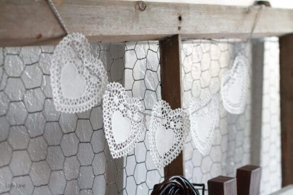 Doily Heart Bakers Craft Tutorial