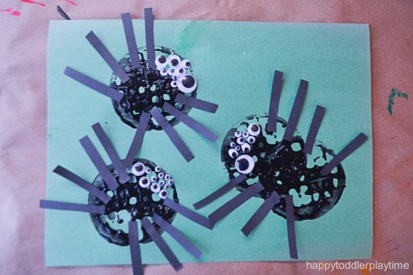 The spider with the bangle DIY Spider Craft Ideas For Kids