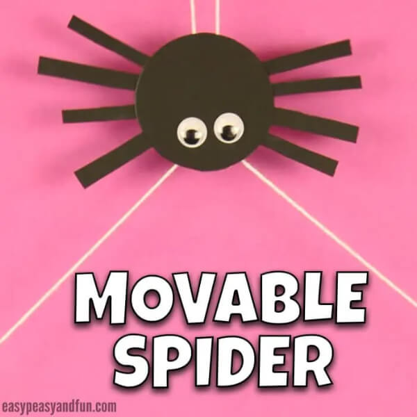 Movable Spider Craft for Kids DIY Spider Craft Ideas For Kids