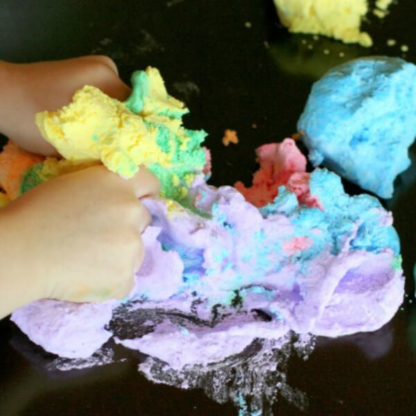 Make a Rainbow Dough With Foam