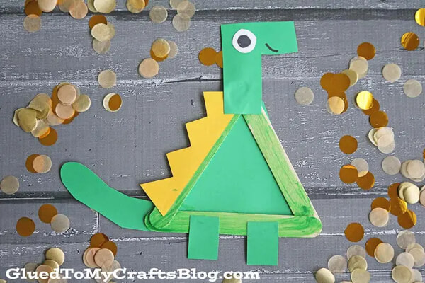 Popsicle Stick Dinosaur Craft