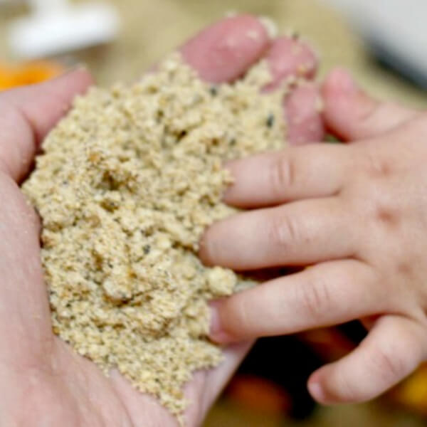 Edible Sand Activity For Toddlers