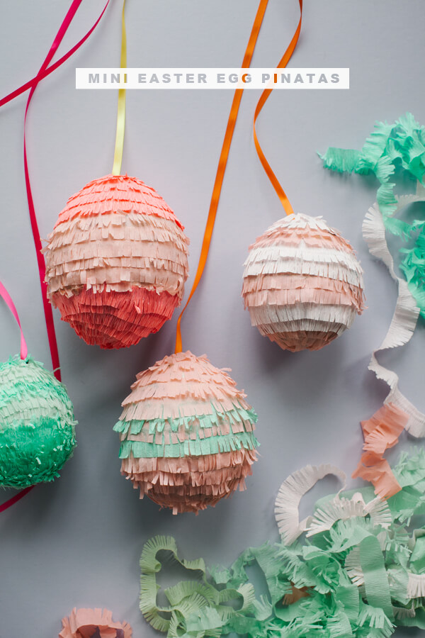 DIY Easter Egg Piñatas Easter Crafts for Adults