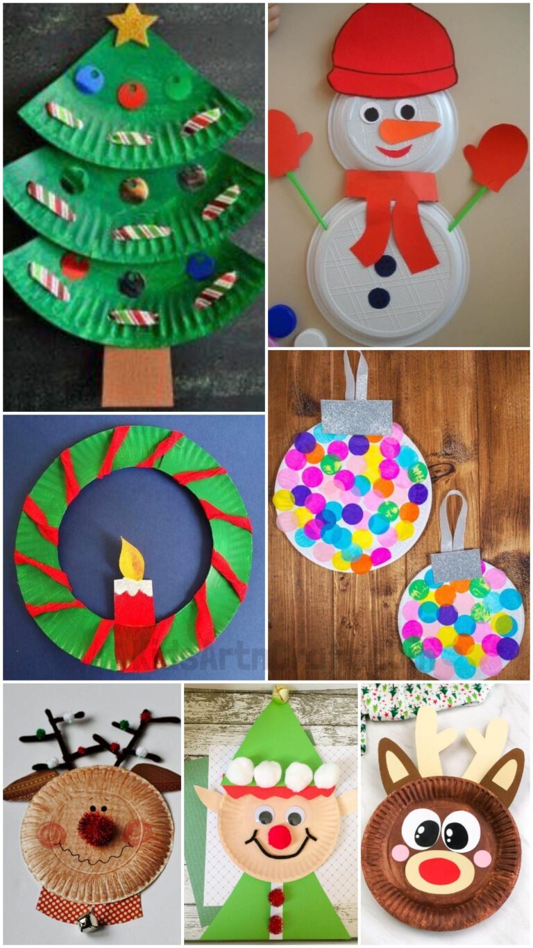 Easy Christmas Paper Plate Craft for Kids Kids Art Craft
