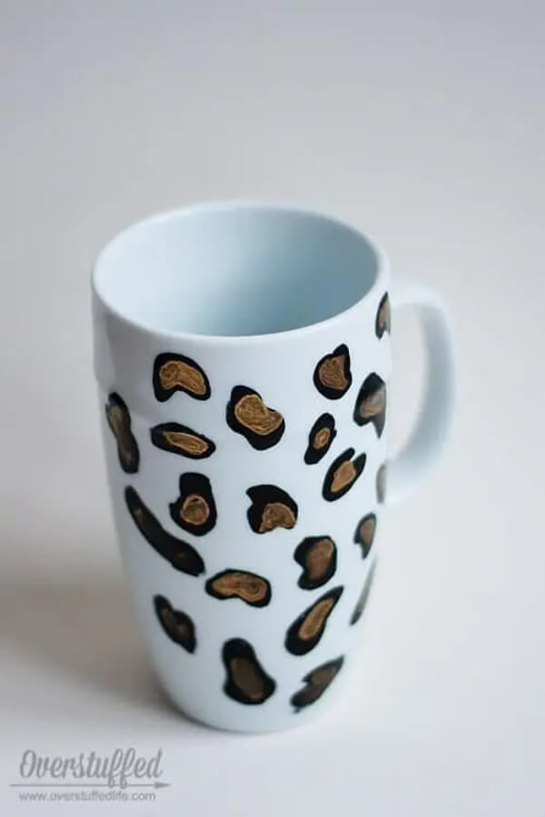 DIY Cheetah Print Mug Craft