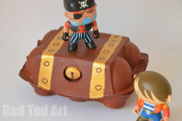 Egg Carton Treasure Box Craft Idea For Pirate Day