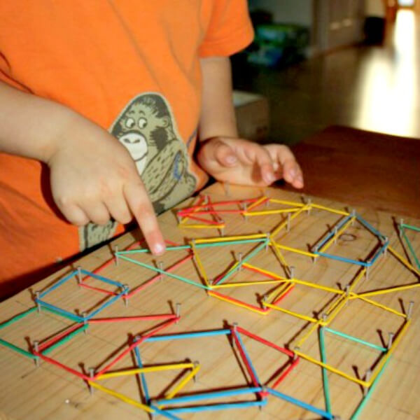 Cool DIY Toys To Make For Kids Geo Board