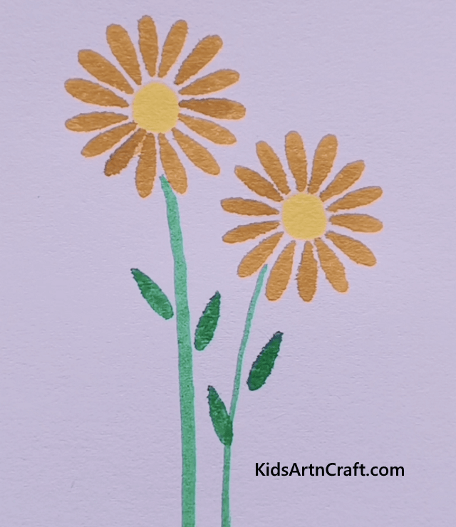 Easy Flower Drawing with Watercolors