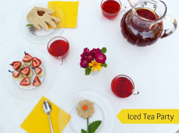 Drinks & Desserts Ideas for Kids Homemade Easy Treats - Ice Tea Party