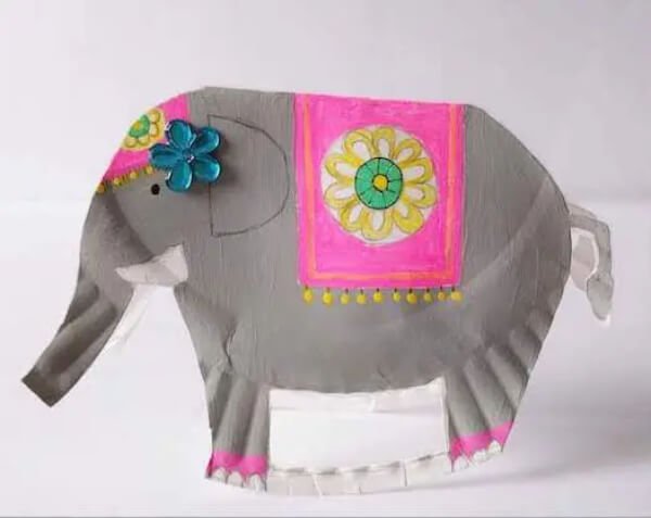 Paper Plate Elephant Craft