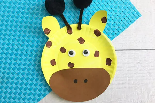 Paper Plate Giraffe Craft