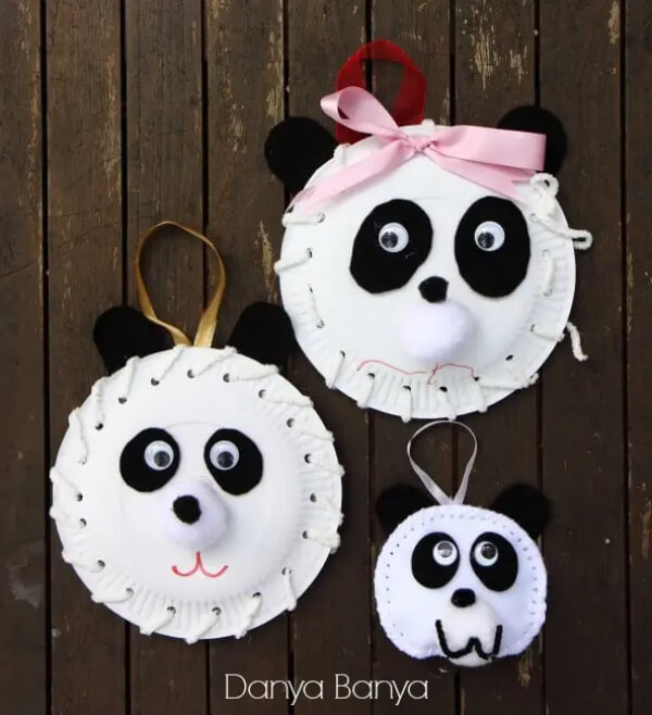 Paper Plate and Sewing Panda Craft