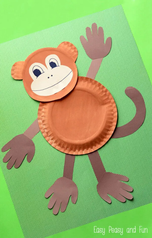 Paper Plate Monkey Craft