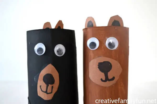 Cardboard Tube Bear Craft
