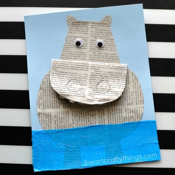 How To Make Newspaper Hippopotamus Craft