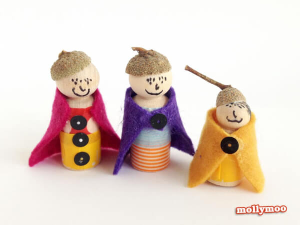 Acorn Dolls, Acorn Craft Ideas For Kids