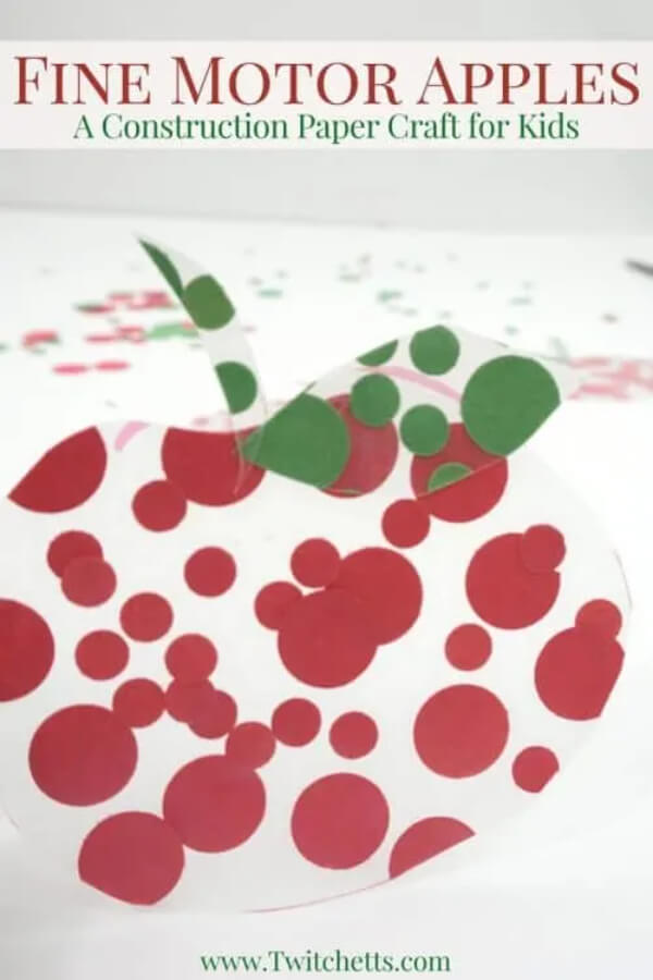 Apple Themed Construction Paper Craft